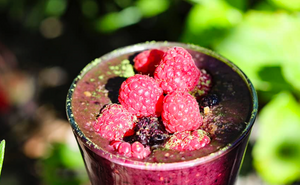 Moringa Smoothie With Tahini, Flax Seed And Maca