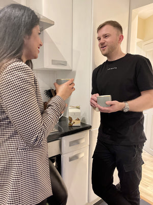 Speaking in kitchen